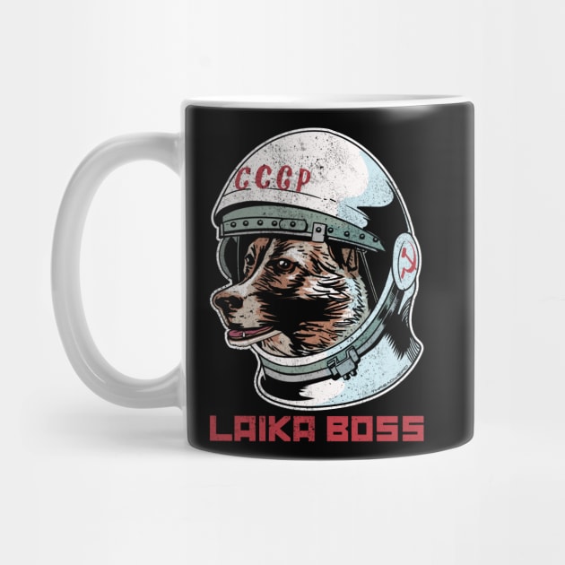 Laika Boss Cosmonaut Space Dog by ThreadWeird Apparel Company